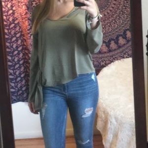 Side-tie Long Sleeve